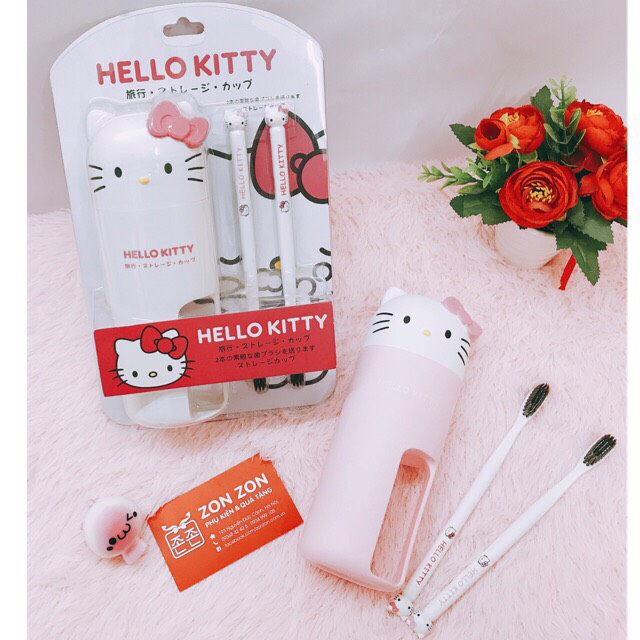 Bộ bàn chải đánh răng Hello Kitty - SP00389