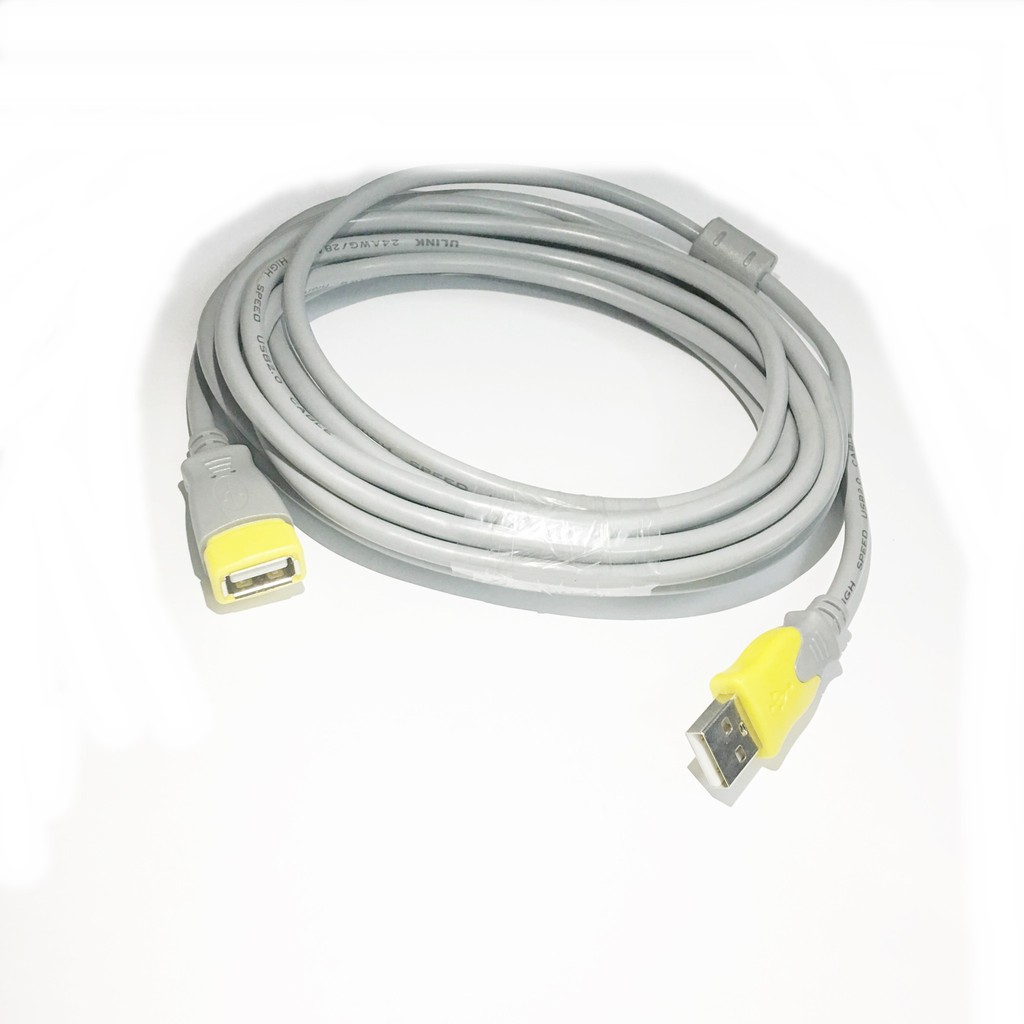 VSPTECH 2.0 USB EXTENSION CABLE (GRAY WIRE) 1M5, 3M, 5M, 10 Meters