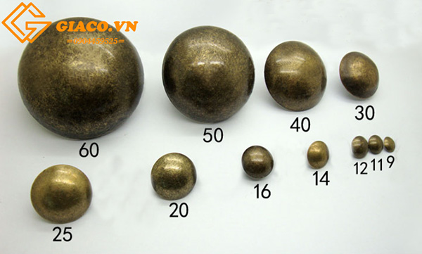Đinh mũ giả cổ kích thước 16*20mm( 100 chiếc)