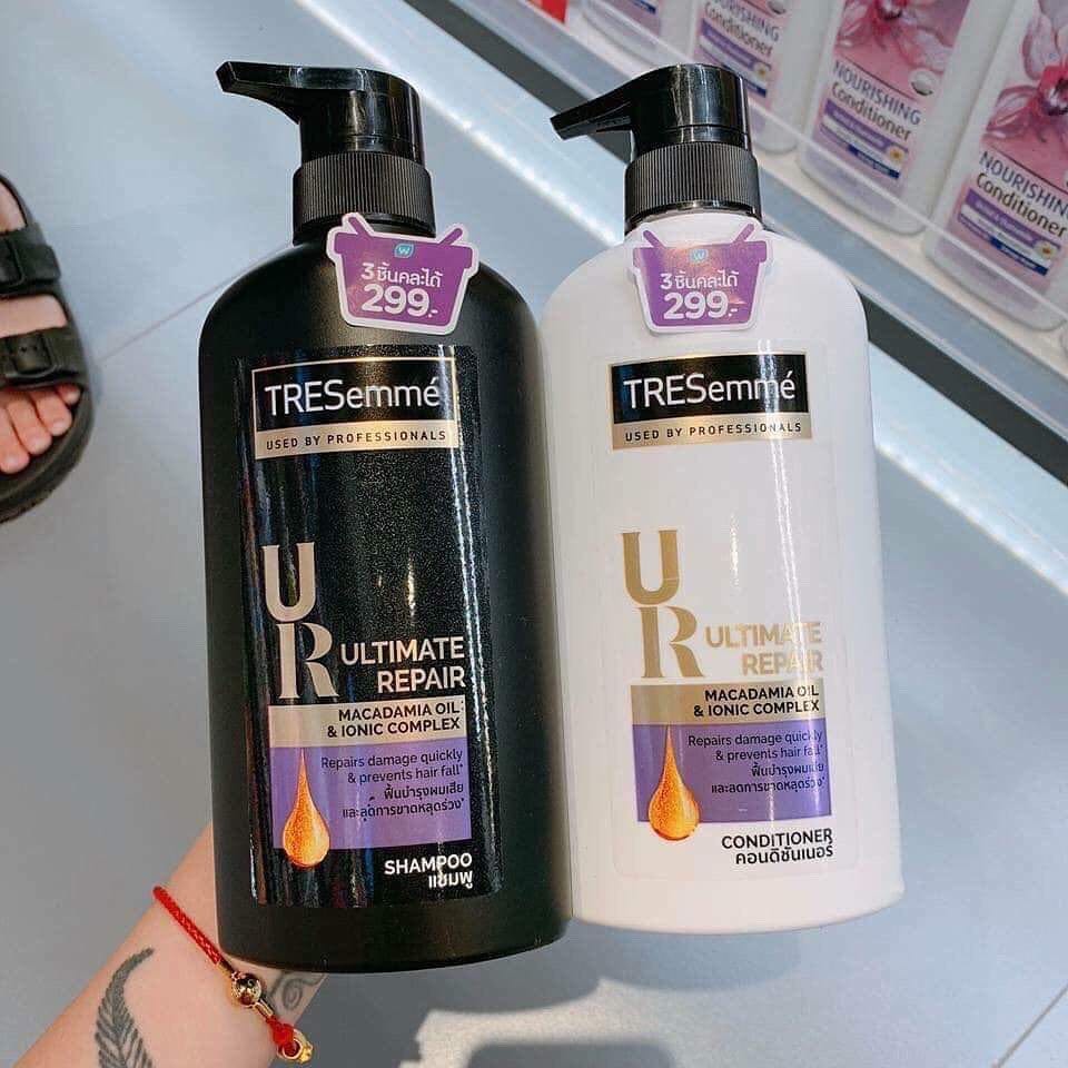 Combo dầu gội và dầu xả Tresemme 450ml x2 (Màu Đen)