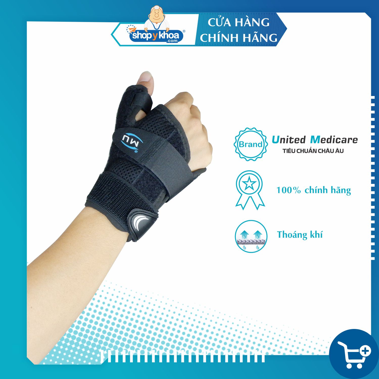 Nẹp ngón cái có lòng bàn tay Ngắn United Medicare (G03)