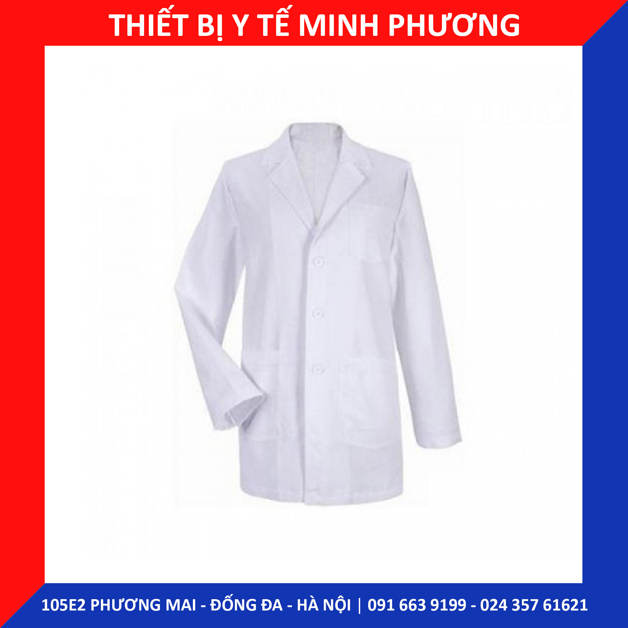 Áo Blouse bác sĩ dáng ngắn - tay dài nam, nữ các size