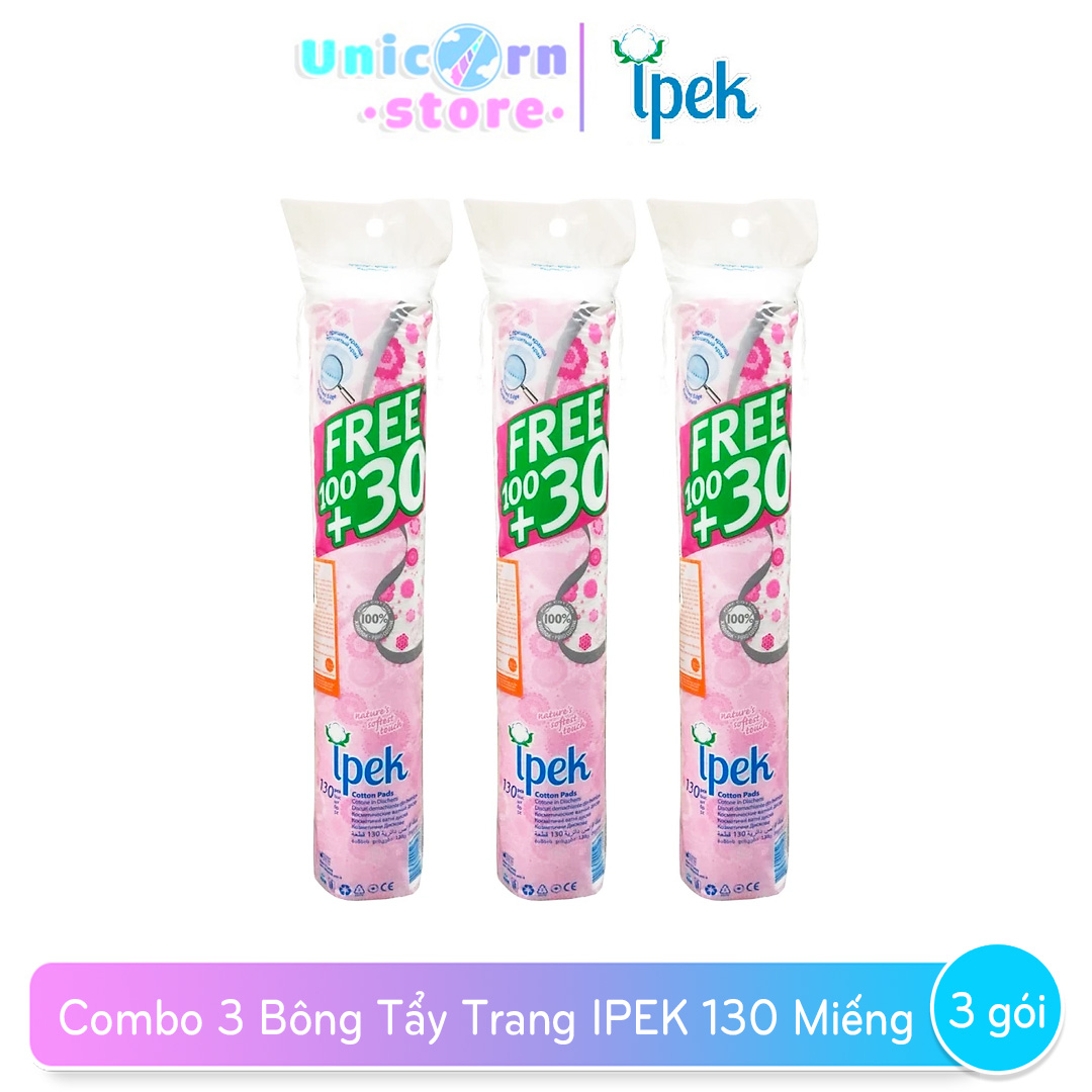 Bông Tẩy Trang Ipek Thổ Nhĩ Kỳ 130 Miếng