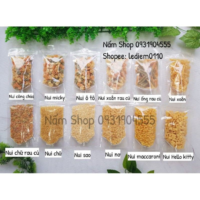Nui hữu cơ cho bé tách lẻ 100gr - Nui chữ rau củ - Số lượng