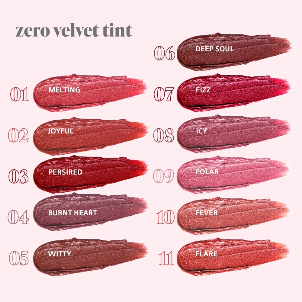 Son Kem Lì Romand Zero Velvet Tint