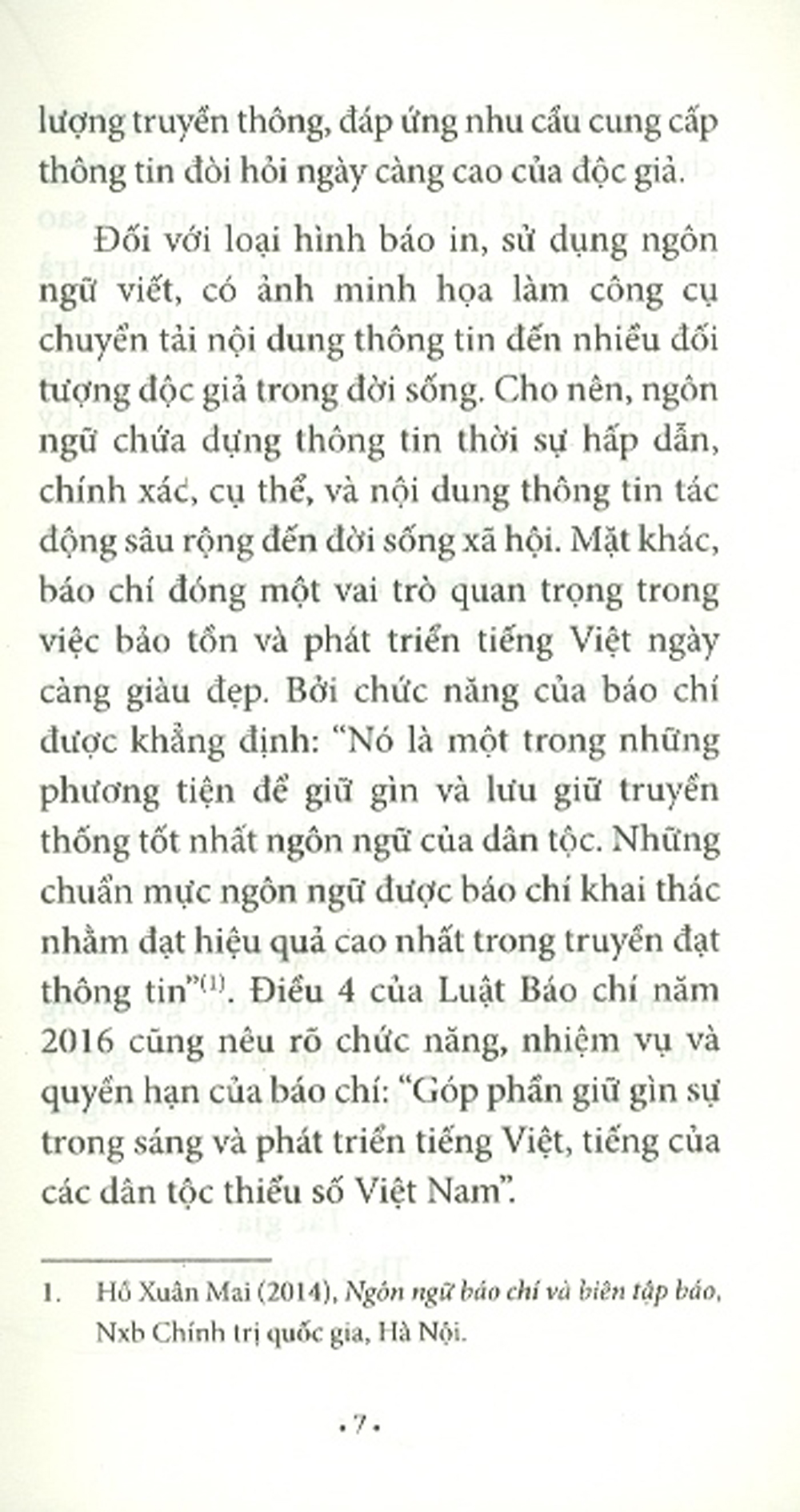 Sử Dụng Đúng Ngôn Ngữ Báo Chí