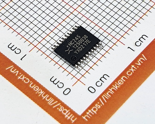 74hc245pw, 118 ic bus transceiver non-inverting 8 bit, 3-state tssop20