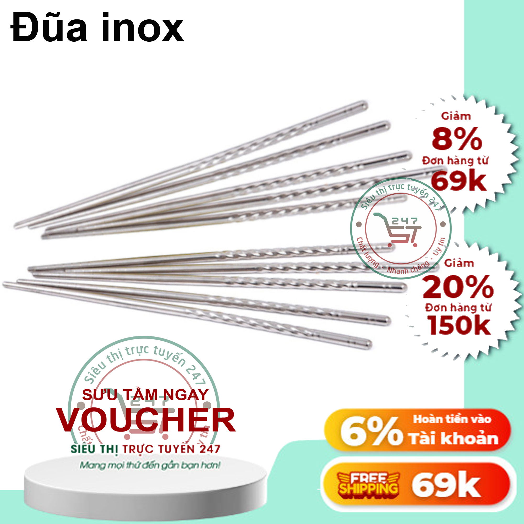Đũa inox sáng đẹp dùng làm đũa ăn cơm không thể thể thiếu trong nhà bếp gia đình bạn phụ kiện bàn ăn giúp bữa cơm ngon miệng hơn