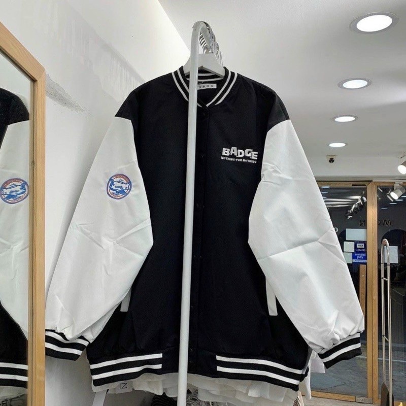 Áo khoác dù bomber phối màu siêu xinh xắn