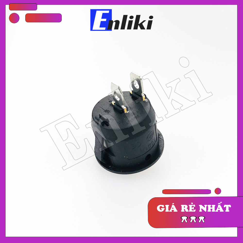 Công Tắc Bập Bênh Tròn 6A 250V 2P Đỏ KCD1-105