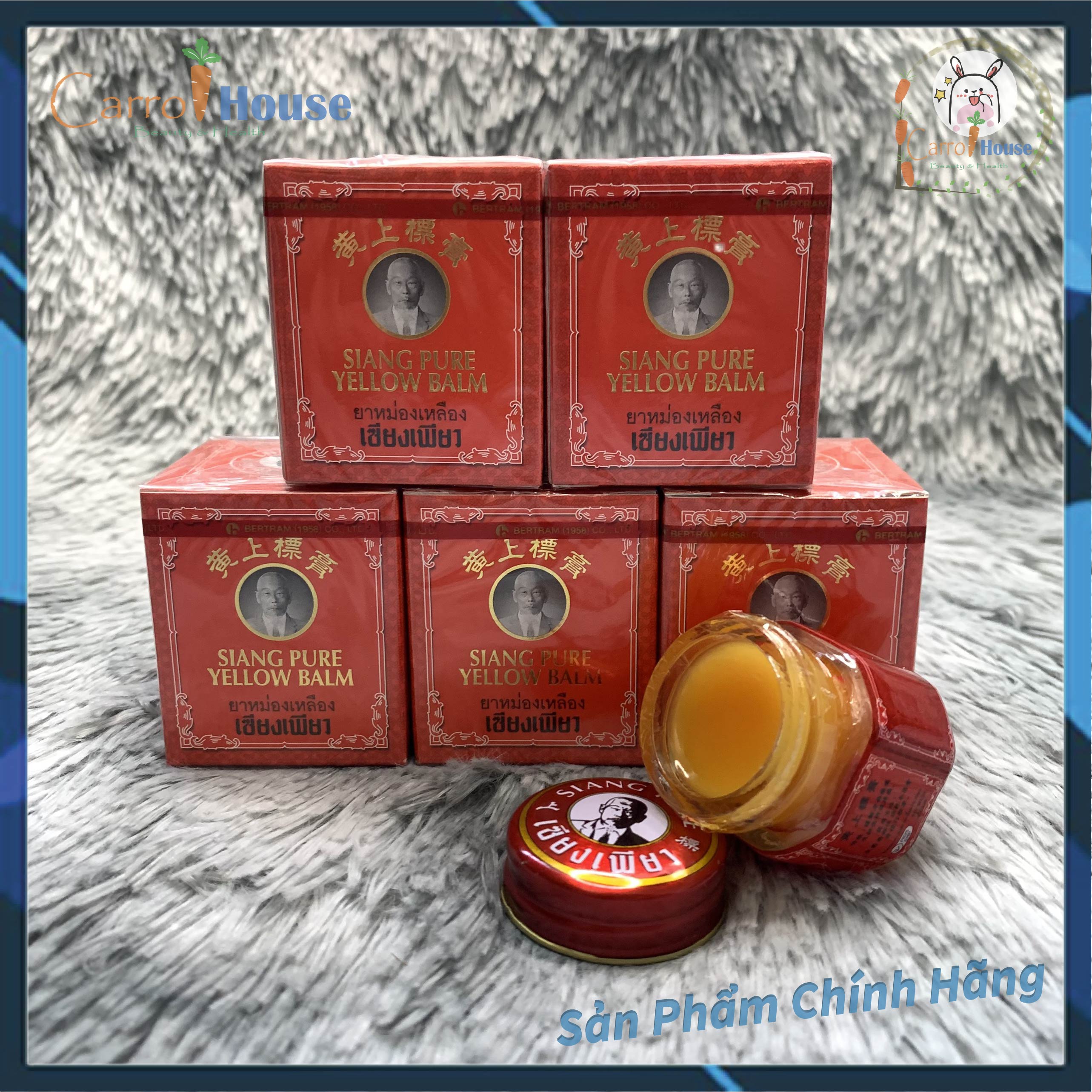 Dầu cù là Siang Pure ĐỎ Thái Lan 12gram
