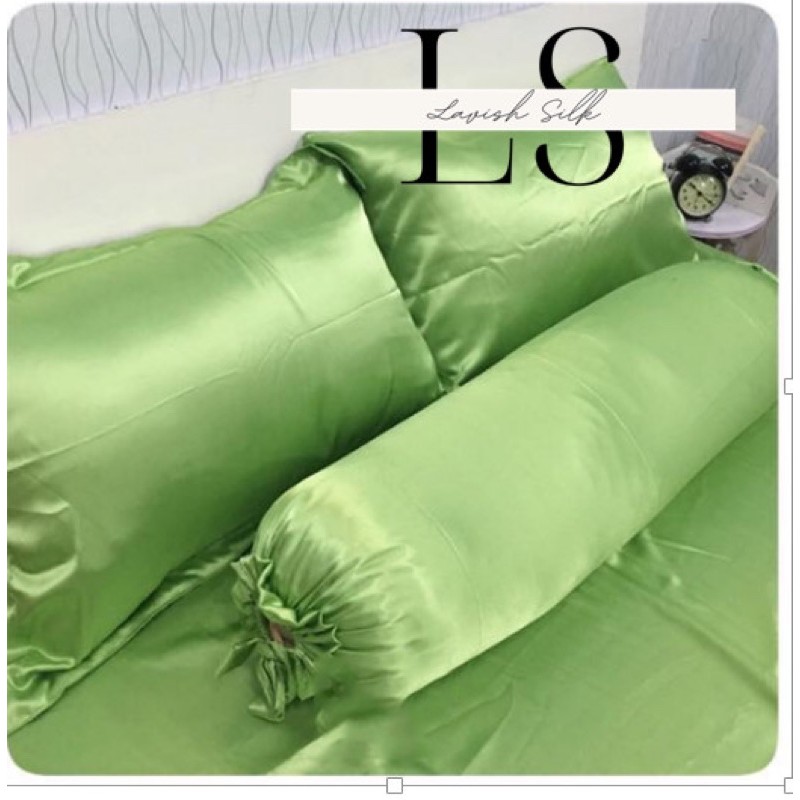 Ga Giường Drap Lẻ Phi Lụa Lavish Silk cao cấp mát lạnh hàng loại 1 - Xanh Mạ Non