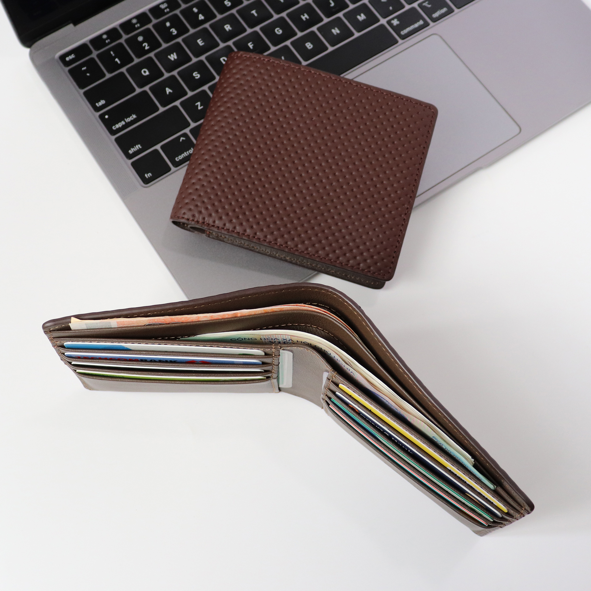 Men's leather wallet-soft imported cowhide