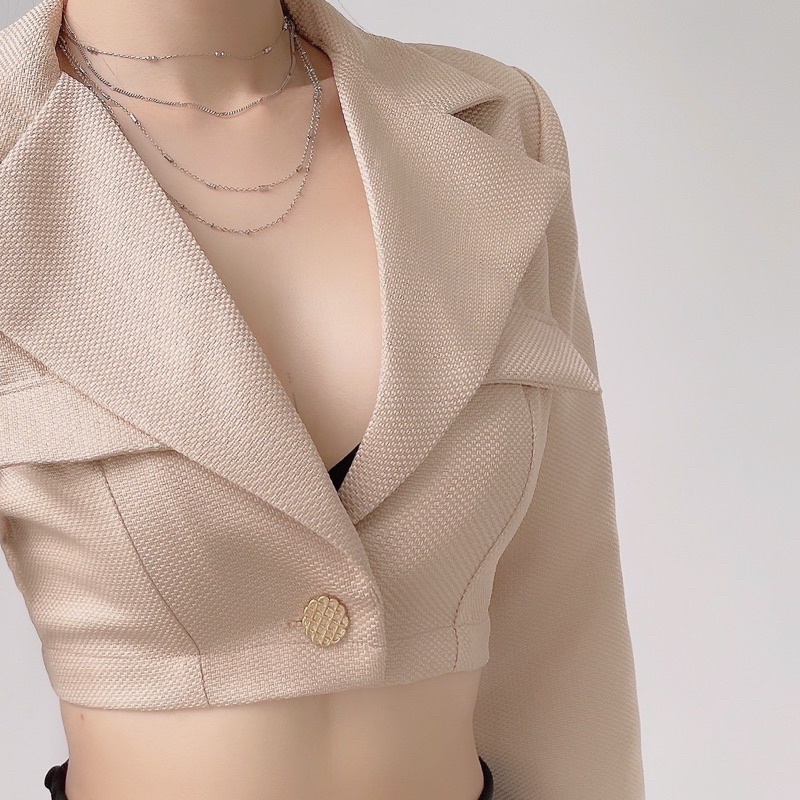 Áo Blazer Croptop Ứng Dụng Cao