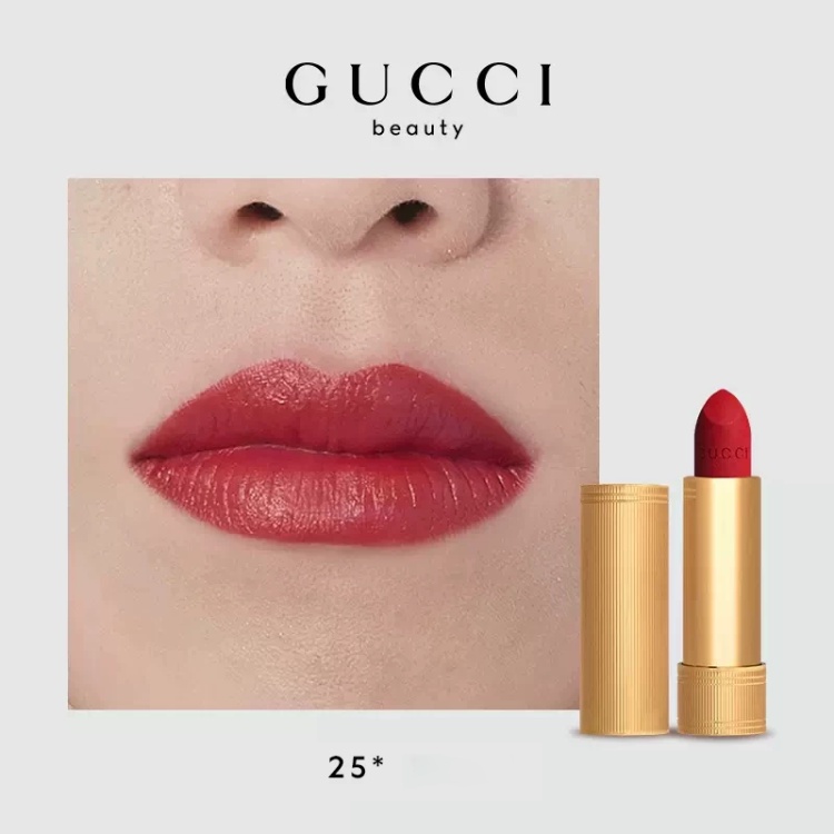 Son Gucci chính hãng dòng lì rouge cao cấp Son Thỏi Gucci Rouge A Levres Matte Lipstick - Mint Cosmetics Giá tốt
