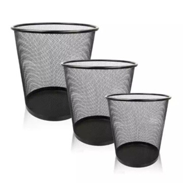 Thùng rác văn phòng lưới đen cao cấp 3 cỡ