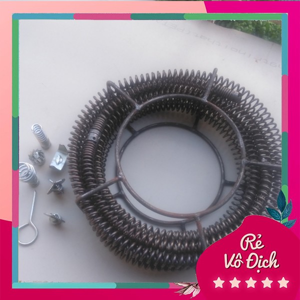 Dây thông cống lò xo Phi 16 dài 15m dùng máy khoan💰FREESHIP💰