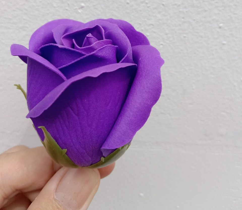 hoa hồng sáp - đầu bông 3 lớp