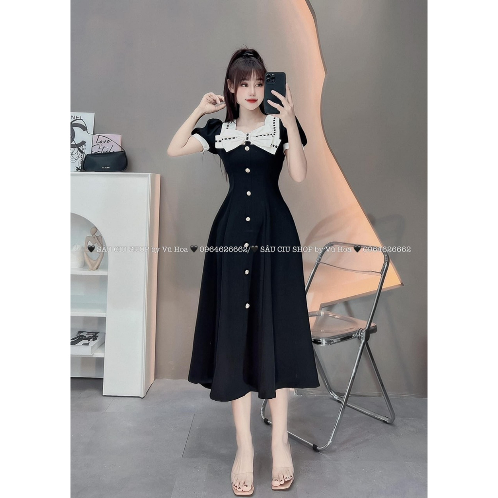 Váy nơ dài thiết kế siêu sang chảnh MC3131