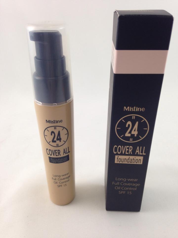 [CHÍNH HÃNG] Kem nền Mistine 24h cover all foundation Thái Lan Phần thân được thiết kế bằng thủy tinh dày, trong suốt giúp bạn có thể quan sát được màu kem bên trong Thời gian lữu giữ trên da lên tới 24h.