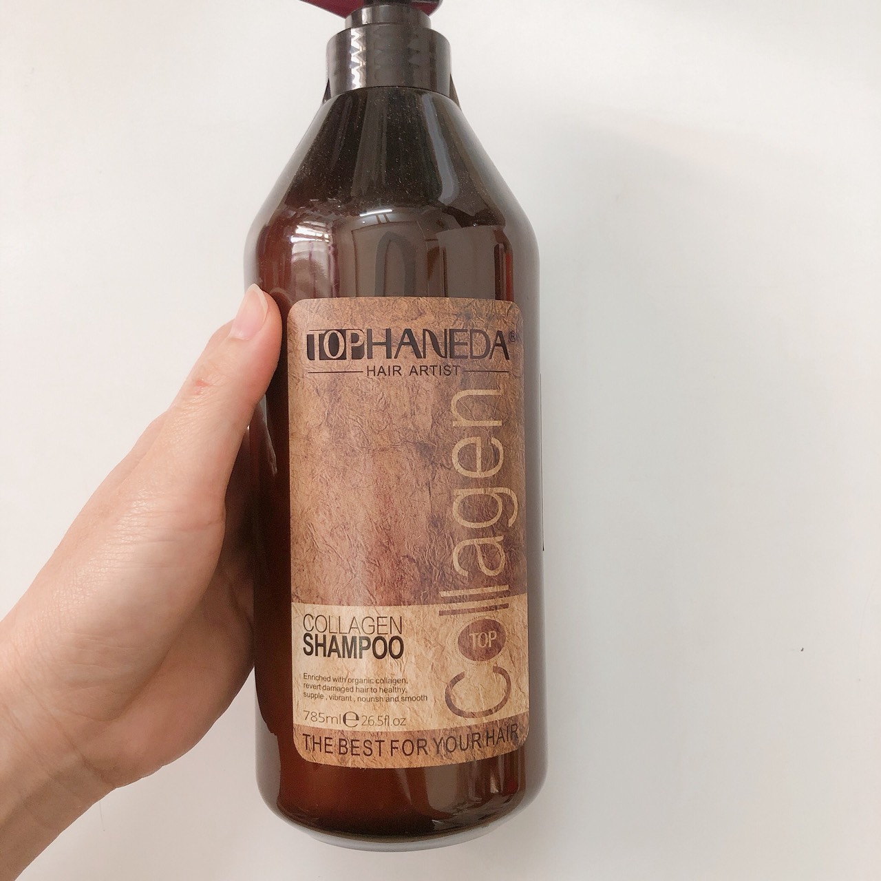 Dầu gội Top Haneda Collagen phục hồi tóc hư tổn, dưỡng ẩm tóc khô, siêu mềm mượt, giảm gãy rụng 785ML