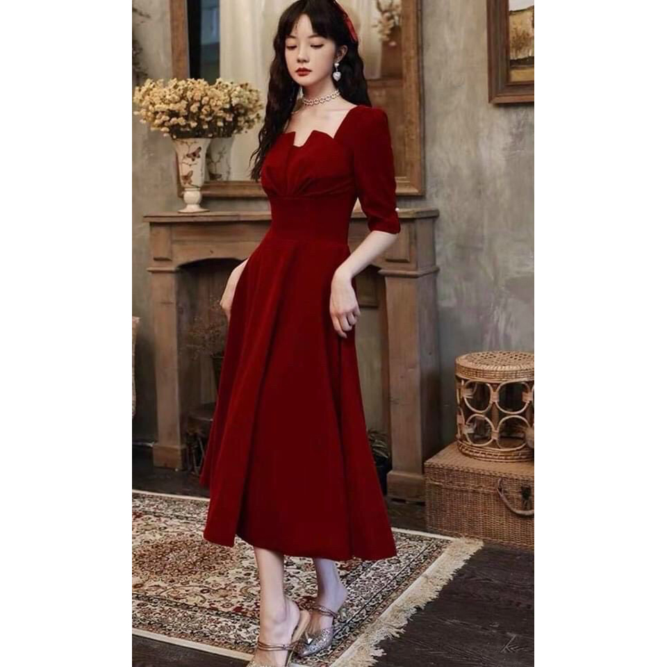 [Đầm Mới] Đầm Nữ Tiểu Thư Tay Lỡ Xếp Ly Ngực LONG Mart Màu Sắc Nhã Nhặn Thật Sự Phù Hợp Để Tới Công Sở, Đi Làm Hoặc Đi Chơi,Free Size Dưới 55kg,Phù Hợp Mọi Với Mọi Phong Cách.