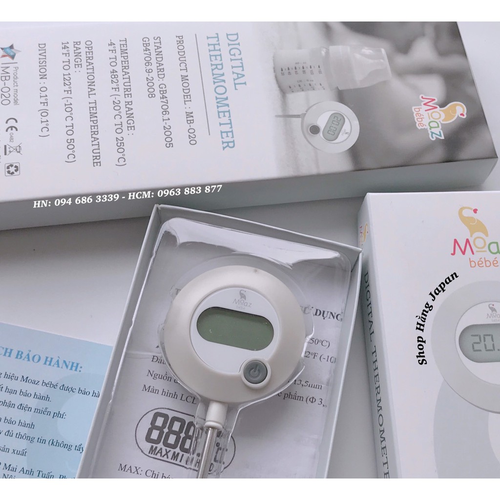 Nhiệt kế đo sữa moaz bebe mb020