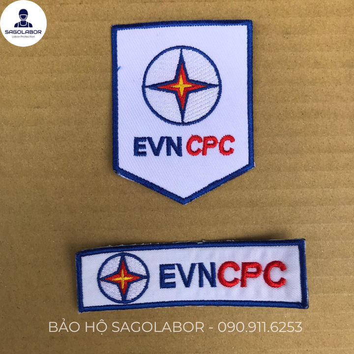 Logo thêu áo điện lực EVN SPC NPC CPC HCMC