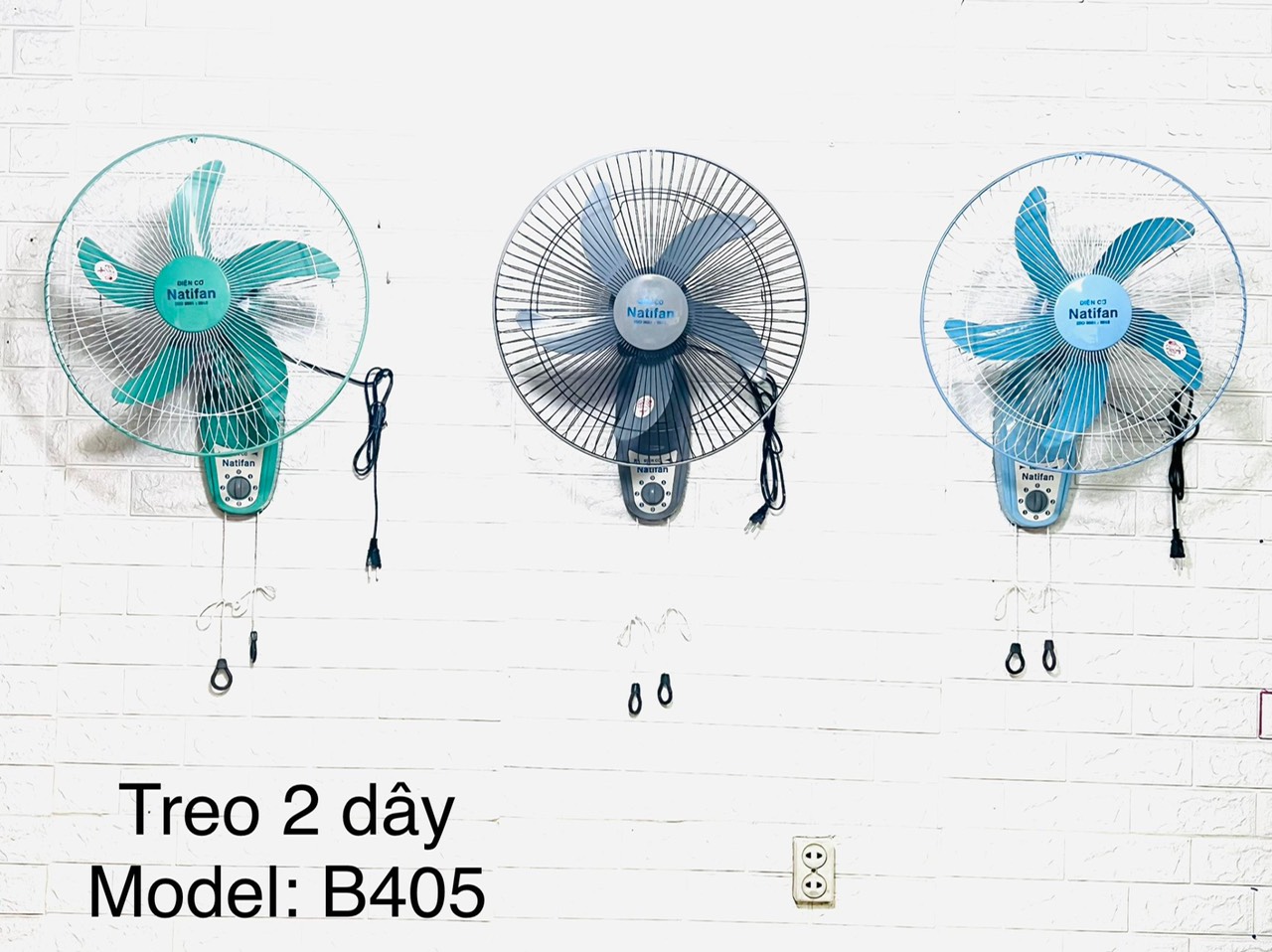 Quạt treo tường 2 dây Natifan B405