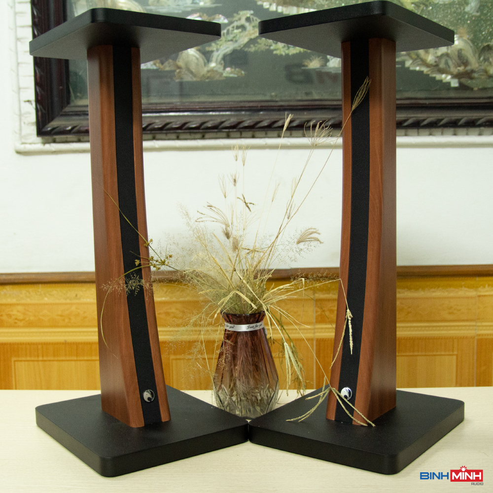 Chân loa gỗ bookshelf thân cong cao 90cm