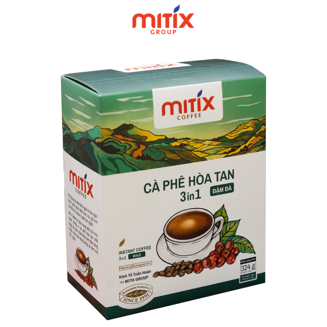 Mitix Coffee Cà phê hòa tan 3in1 Đậm đà loại 324gr