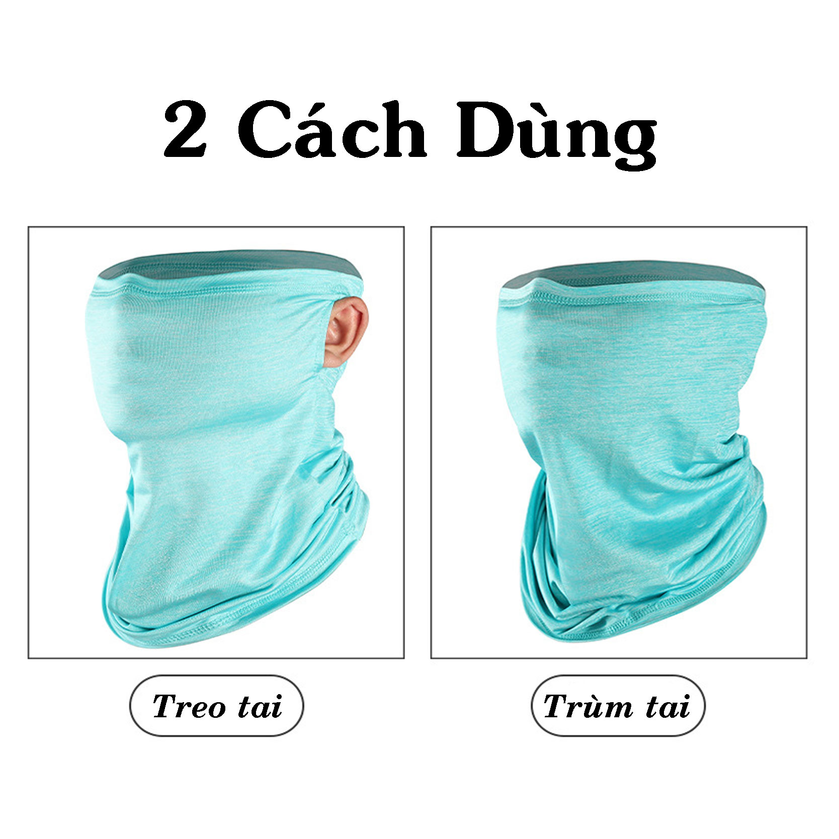 [HCM]Khăn đa năng vải lụa mát lạnh cao cấp Có lỗ sỏ tai