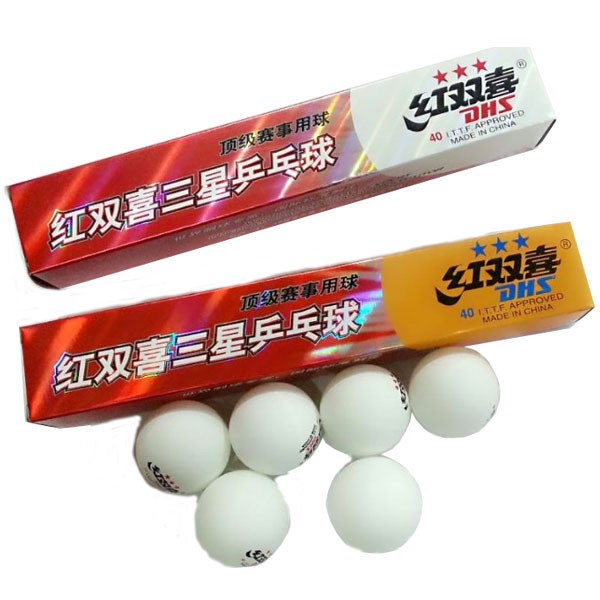 Quả bóng bàn thi đấu DHS 3 sao 40+ (Hộp 6 quả)