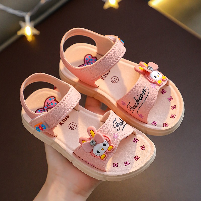 Dép Sandal  Bé Gái Từ 1-9 Tuổi  Quai Mềm Đế Êm Kháng Khuẩn