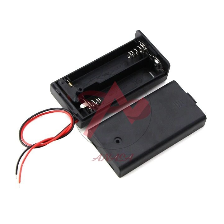 Combo 3 Cái Đế Pin AA Có Nắp (Đấu Nối Tiếp) - 2 Pin