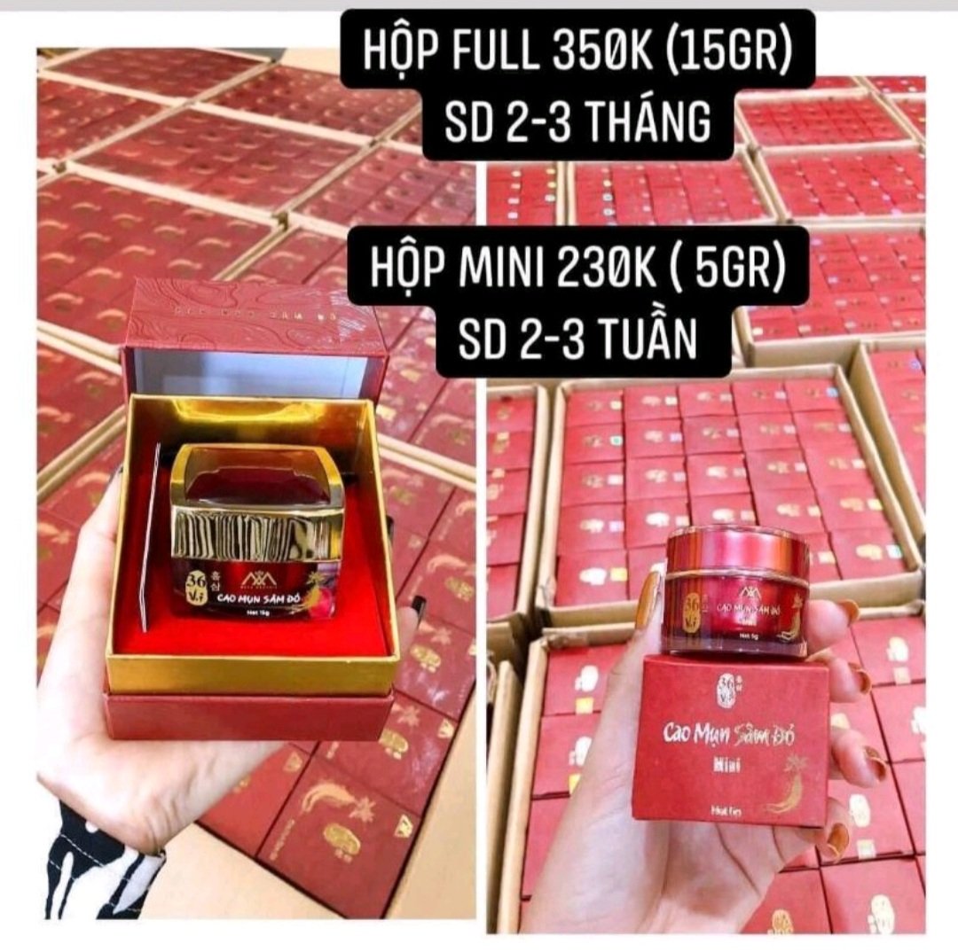 Cao Mụn Sâm Đỏ 36 Vị