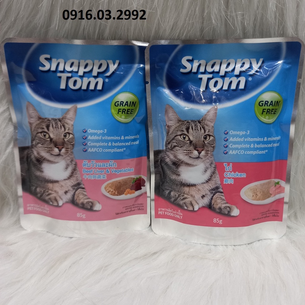 Pate cho mèo Snappy Tom 85gr, Pate Snappy Tom