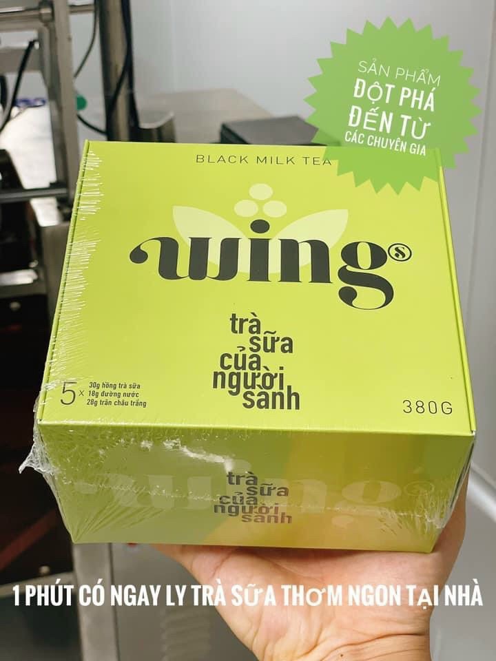 Hộp 380gr/5 gói trà sữa tự pha wing hồng trà