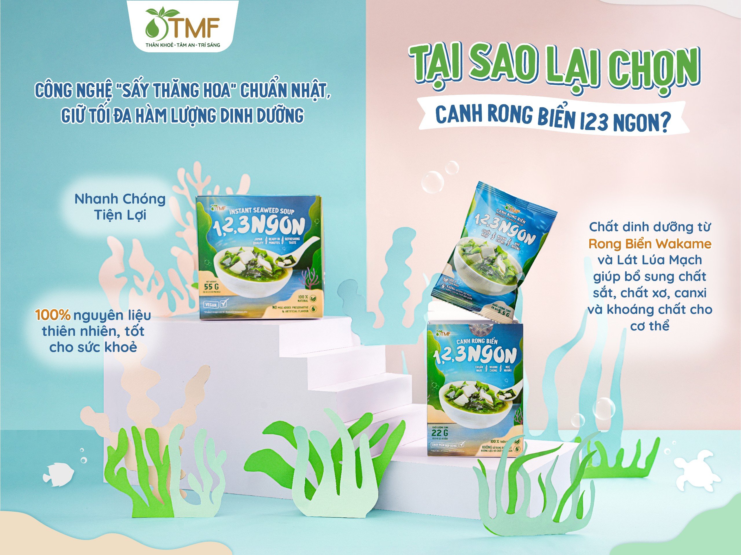 Seaweed Soup TMF 55gr/box, 10 small packs