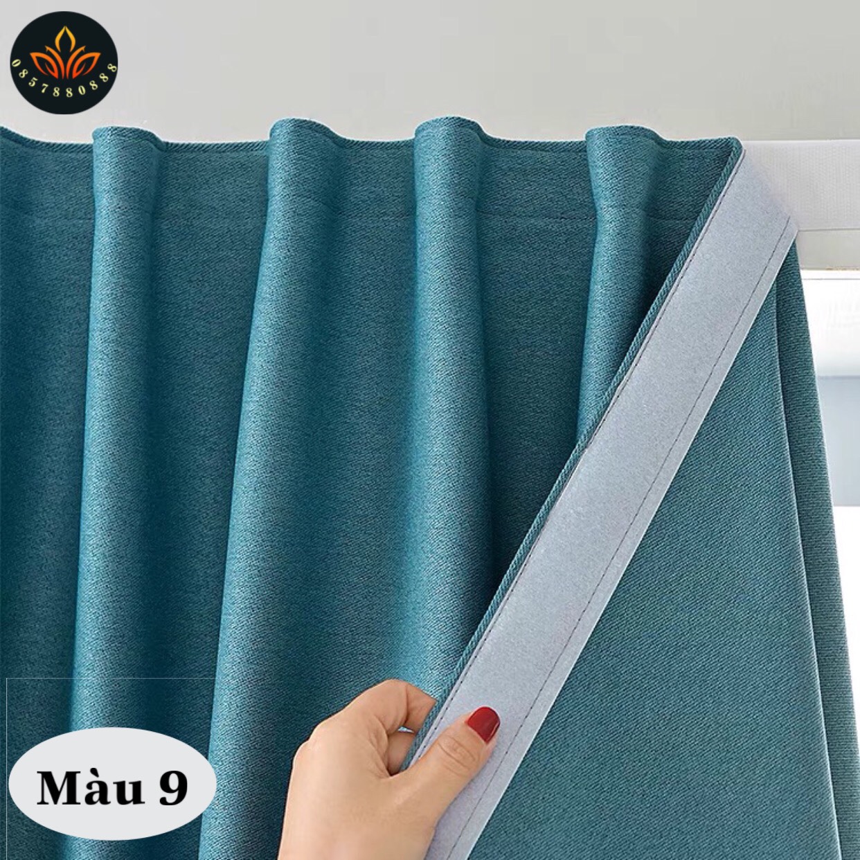 Rèm dán tường, rèm vải thô cao cấp