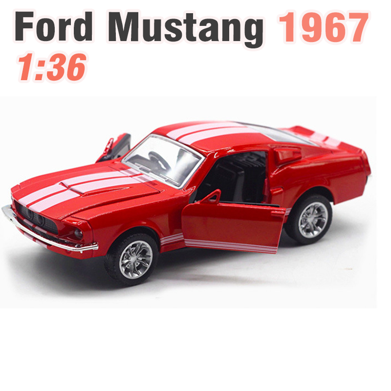 Xe mô hình Ford Mustang GT 136 đen sần  Đồ chơi trẻ em