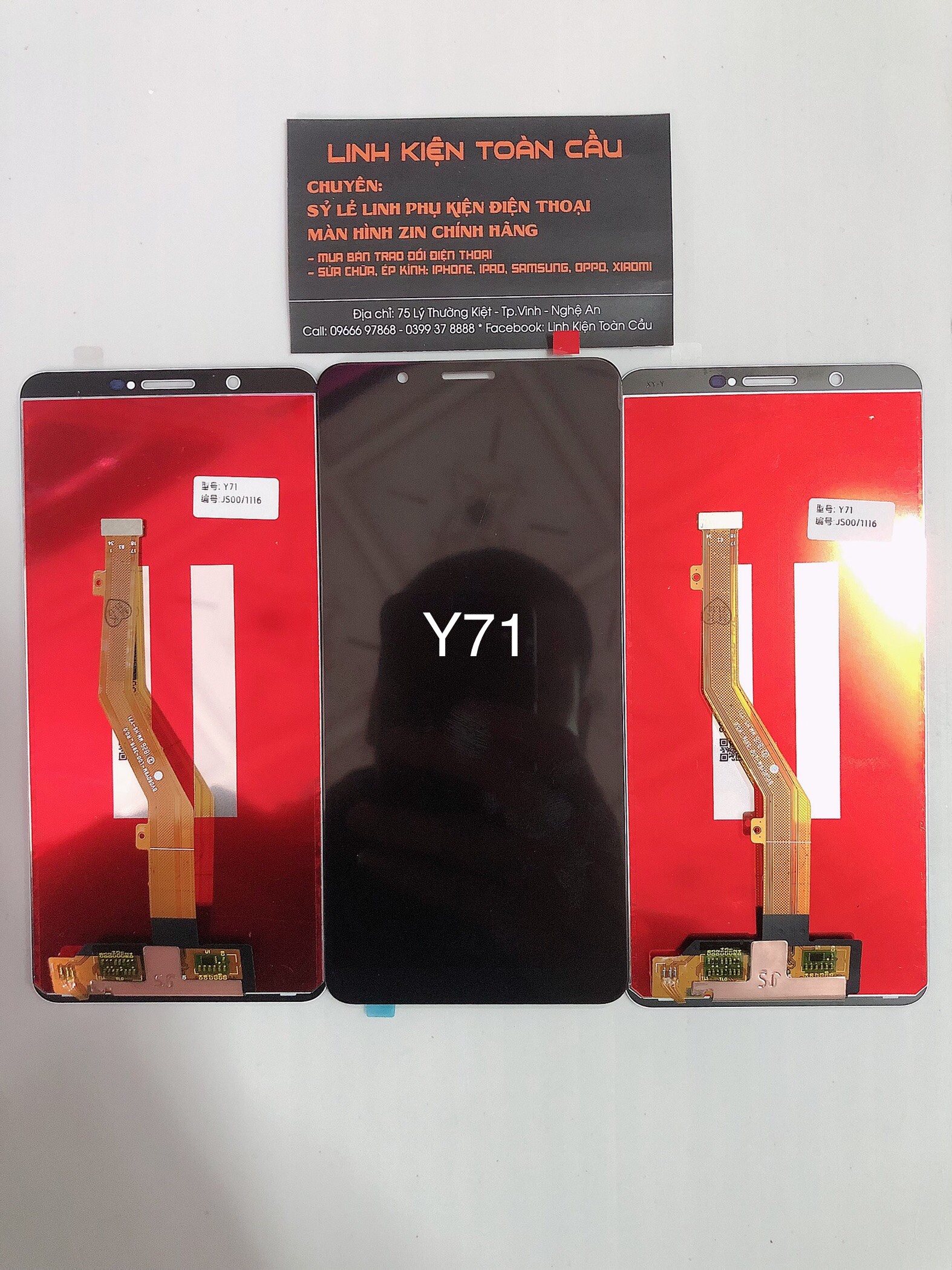 Màn hình vivo y71 / vivo y71i / vivo y71a new full bộ màu đen trắng bảo hành 3 tháng tặng kèm keo dán màn+tua vít sữa chữa+que chọc sim+free ship