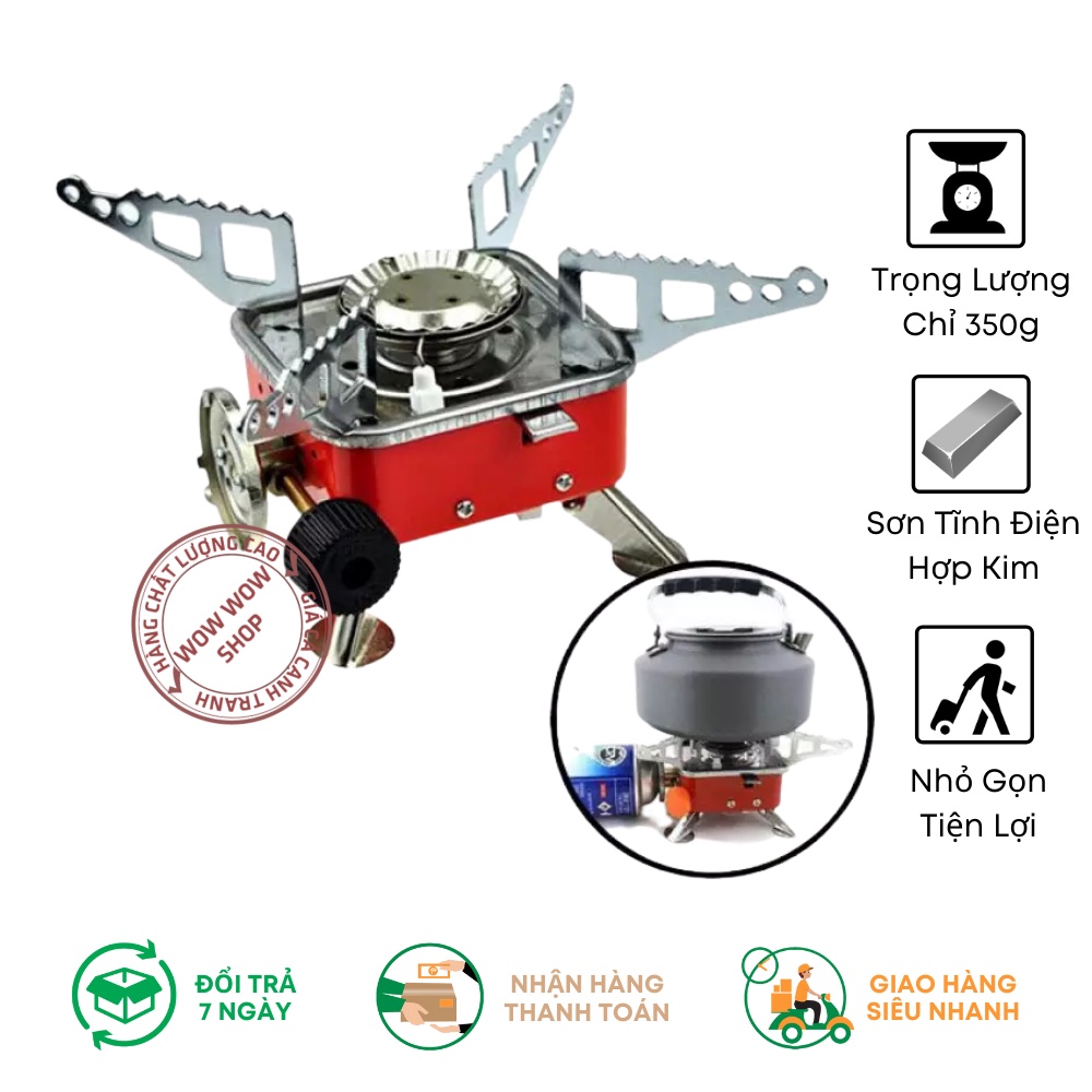 Bếp gas du lịch dã ngoại mini xếp gọn - bếp gas mini giá rẻ.
