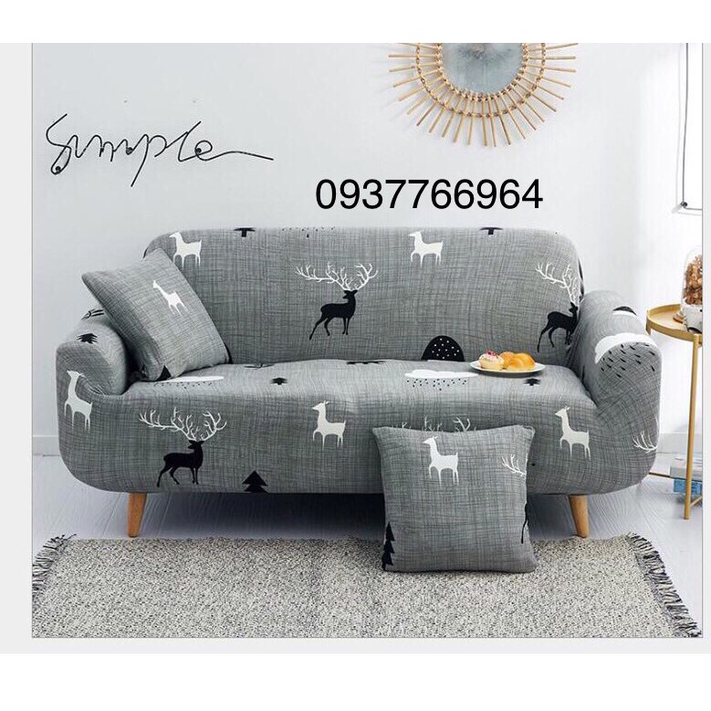 Vỏ bọc ghế sofa họa tiết bốn mùa