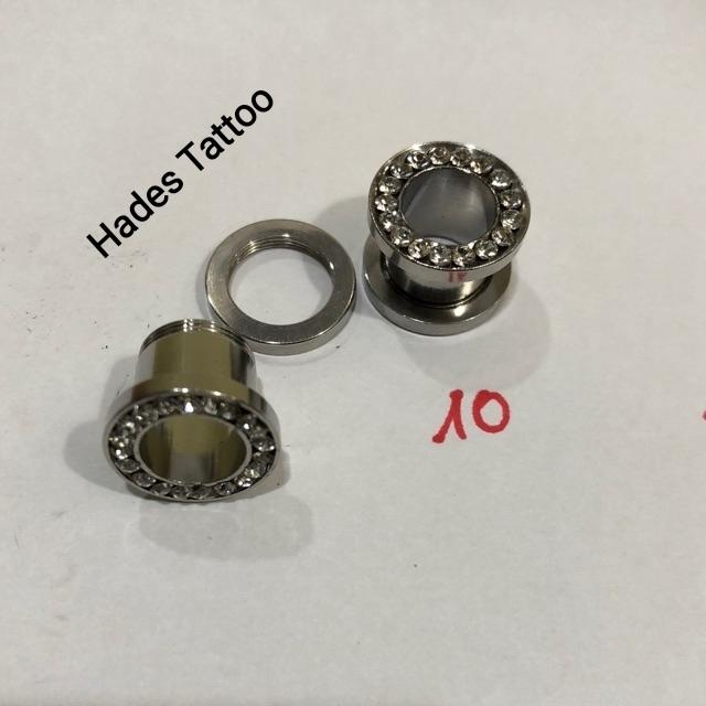 Khuyên nong tai size 10mm màu Đen