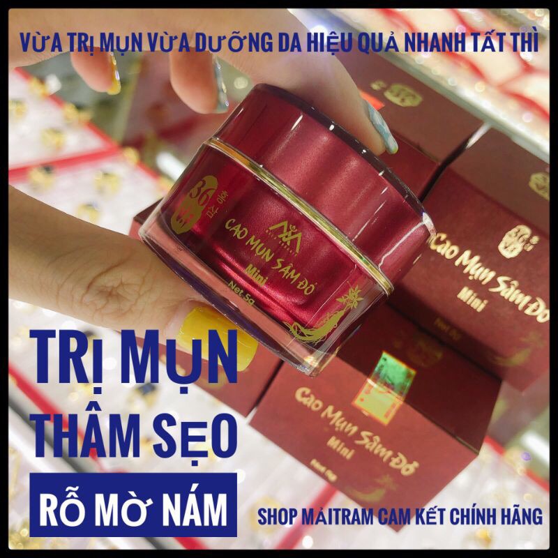 [HCM]Cao Tri Mụn Sâm Đỏ 36 Vị hộp Lớn 15gr