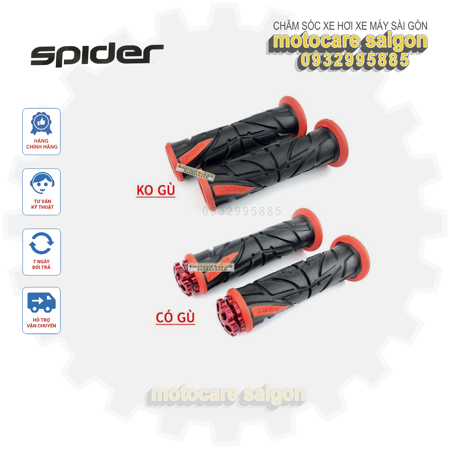 [HCM]Bao tay Spider không gù và có gù.