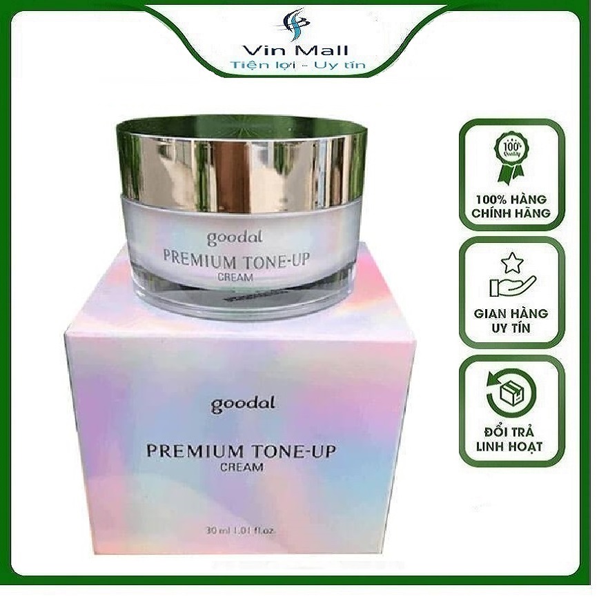 Kem Dưỡng Trắng Da Và Nâng Tone Da Tức Thì Goodal Premium Snail Tone-Up Cream - Mẫu mới
