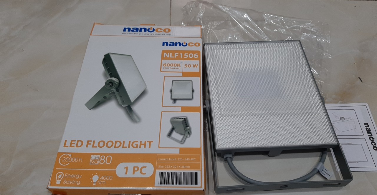 Đèn pha led 50w nlf1503- ánh sáng vàng / nlf1504- ánh sáng trung tính / nlf1506- ánh sáng trắng nanoco