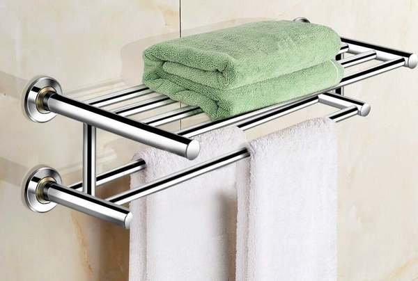 Móc khăn 2 tầng inox 304 cao cấp MKT 01